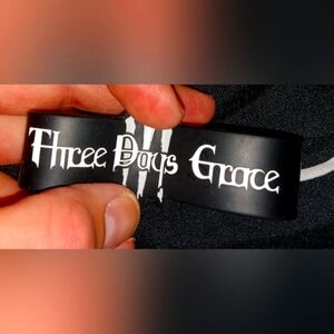 Three days grace rubber band concert bracelet